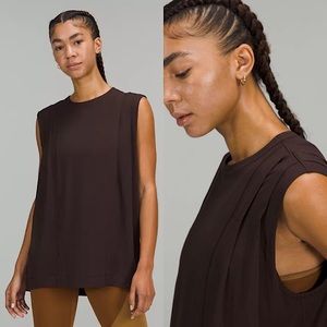 LULULEMON MODAL PLEATED SHOULDER TANK